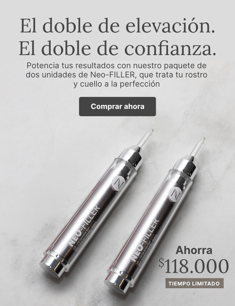 A 2-pack of Neo-FILLER tubes. Accompanying text mentions supercharging your skincare results with the Neo-FILLER 2-pack. Plus, save $51 for a limited time.